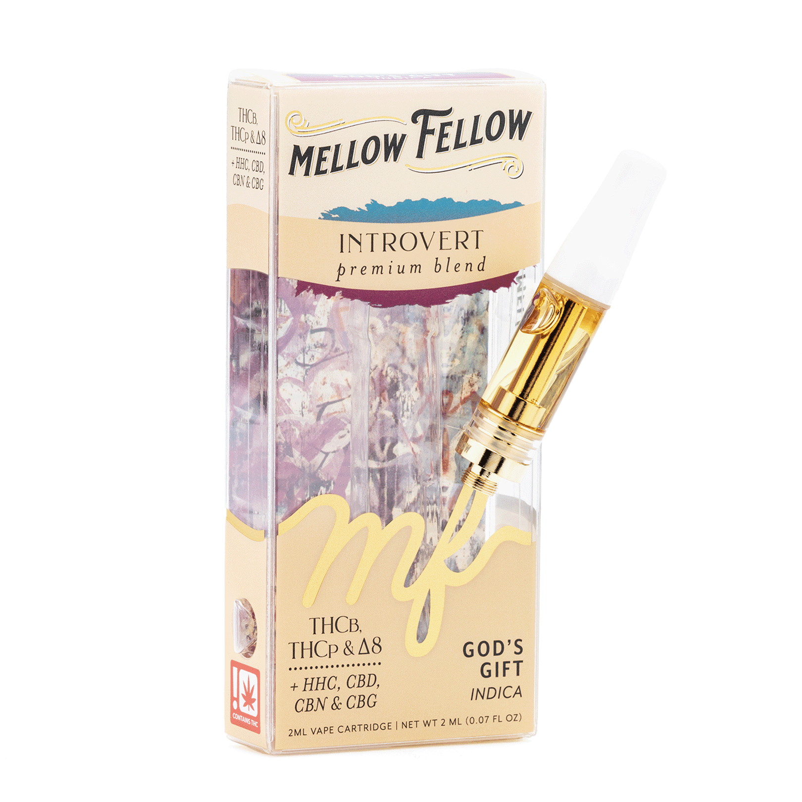 Mellow Fellow Introvert Blend – God’s Gift 2g Vape Cartridge